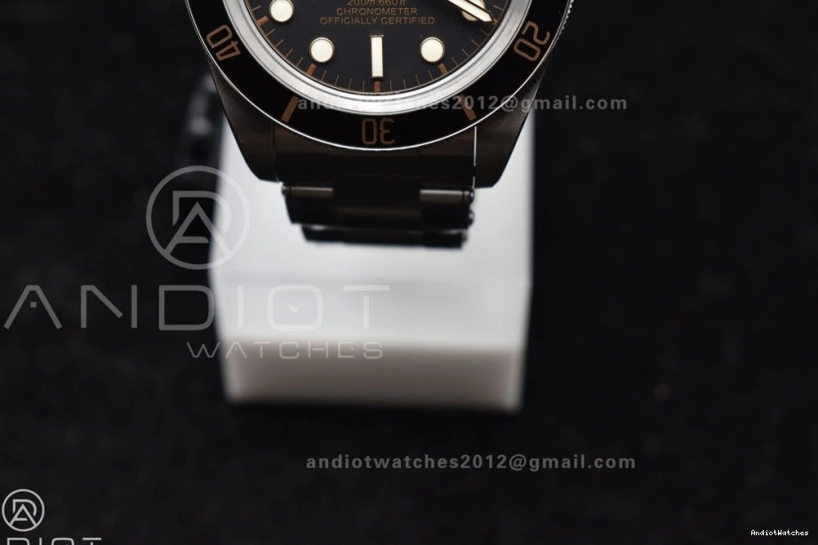 Best Heritage Black A2824 ZF On Durable 889 1:1 Bay SS Black V Bezel Bracelet Edition 39MM 0425